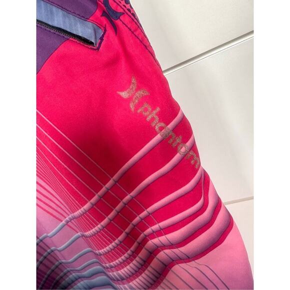 Hurley Men's Phantom Board Shorts Plaid Pink Purple Size 34, EUC - Picture 9 of 10